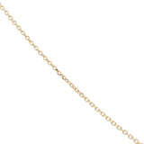Collier doré barre en zircons avec pampilles 42 cm