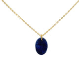 Golden necklace with natural stone Buddha pendant