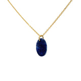 Golden necklace with natural stone Buddha pendant
