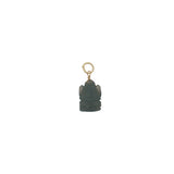 Charms doré Ganesh taillée dans du quartz fumé