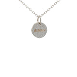 Collier en argent 925 médaille amour 42 cm