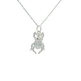 Scarab and protective eye necklace