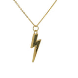 Lightning and zircon necklace