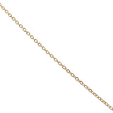 Collier doré trèfle pierre naturelle zircon 42 cm