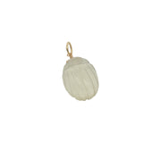 Charms doré scarabée taillé dans du quartz citron
