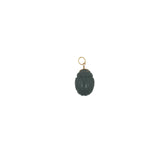 Charms doré scarabée taillé dans du quartz fumé