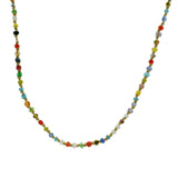 Collier doré avec perles multicolores Miyuki 46 cm