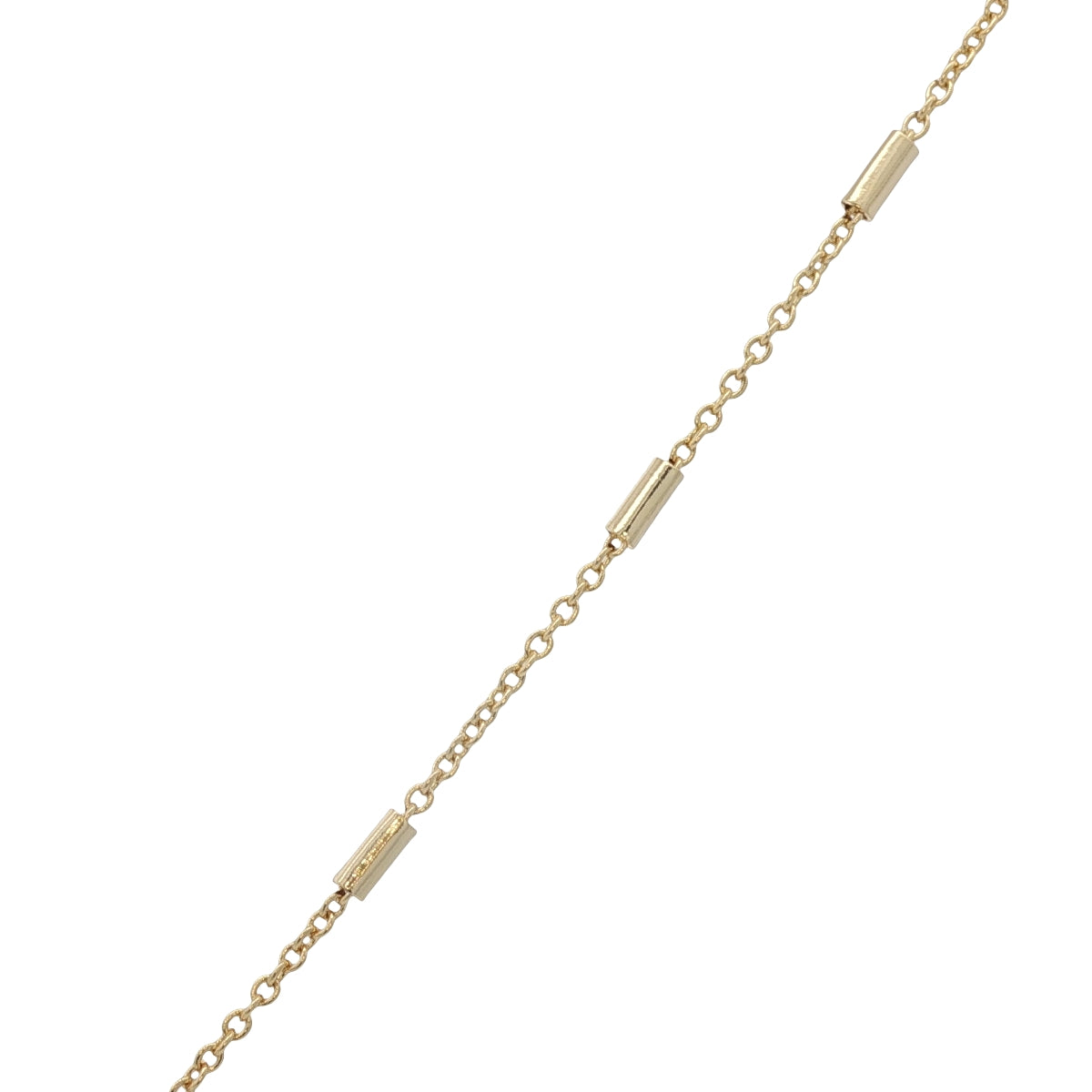 Collier doré clé tourmaline rose et zircons 60 cm
