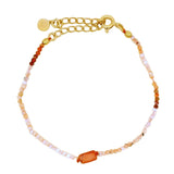 Golden duo stone bracelet