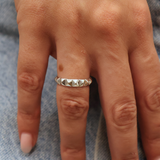 Bague argent 925 avec picots