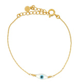 Bracelet doré oeil oval en nacre