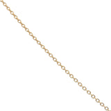 Gold necklace and flat eye