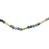 Bracelet doré en multi turquoise et tubes dorés