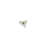 Gold shark tooth and black zircon buckle, single item