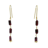 Garnet Drop Earrings