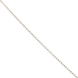 Collier argent 925 croissant de lune avec zircons 42 cm
