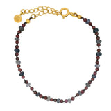 Gold bracelet with small stones