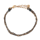GM braided cord and chain bracelets