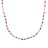 Collier doré mix perles roses et dorées 42 cm