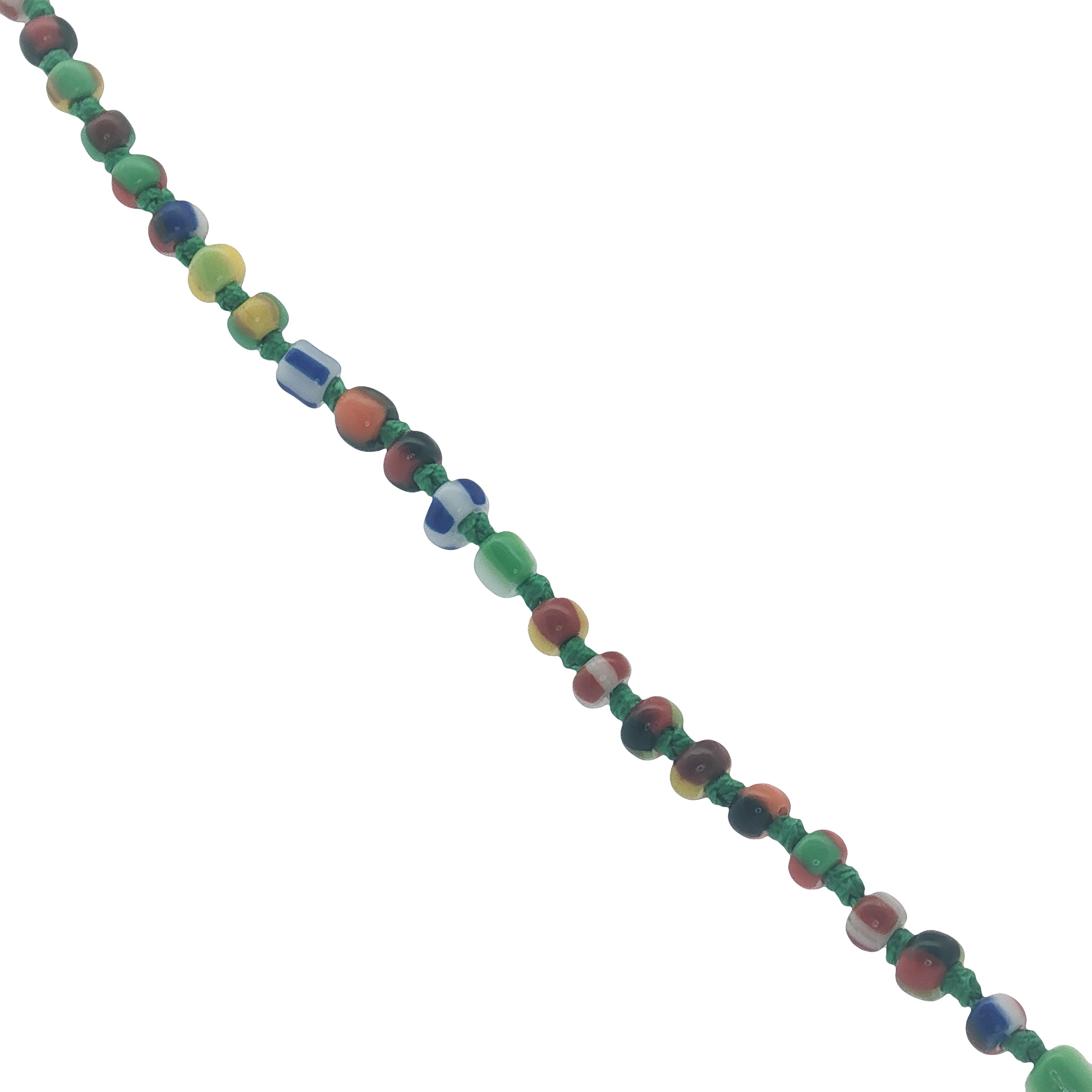Collier doré perle de culture et perles multicolores 50 cm