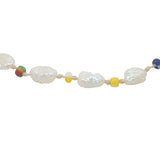 Bracelet doré perles de culture et perles fantaisie