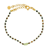 Golden duo stone bracelet