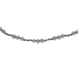 Collier doré cordon gris avec labradorite 60 cm