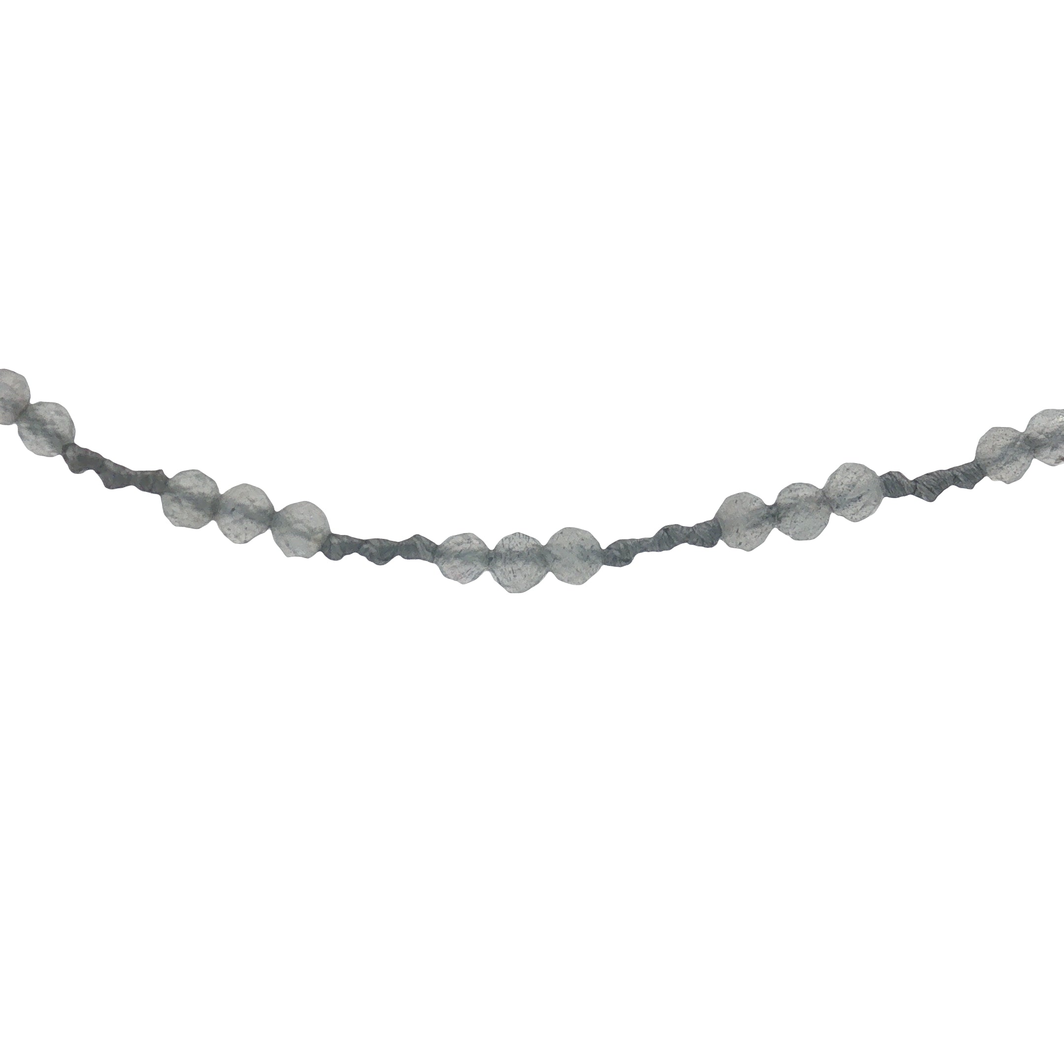 Collier doré cordon gris avec labradorite 60 cm