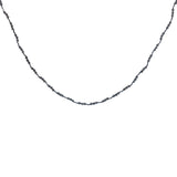 Collier doré cordon violet avec iolite 60 cm