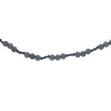 Collier doré cordon violet avec iolite 60 cm