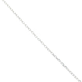 Silver star and zircon necklace
