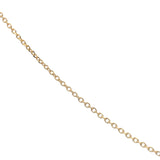Gold necklace with small square natural stone