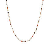 Santa Maria Gold Necklace in Red Onyx, Pyrite and Tiger's Eye