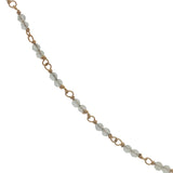 Collier doré avec duo prehnite 50 cm