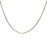 Collier tiges dorés et quartz strawberry 42 cm