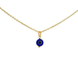 Colorful flat eye necklace
