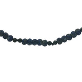 Collier doré avec alternance de lapis lazuli et onyx noire 60 cm
