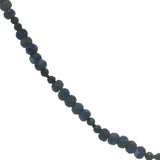 Collier doré avec alternance de lapis lazuli et onyx noire 60 cm
