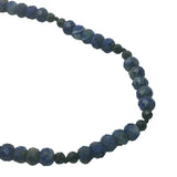 Collier doré avec alternance de lapis lazuli et onyx noire 60 cm