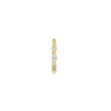 Mini gold creole and zircons