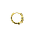 Mini gold creole and zircons