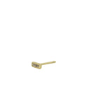 Boucle d'oreilles puce dorée zircons baguette