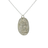 Collier argent 925 médaille divinité indienne Ganesh 42 cm