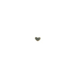 Boucle d'oreilles en argent 925 petit coeur lisse