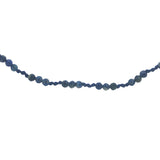Collier doré avec lapis lazuli et noeuds bleus 42 cm