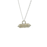 Collier en argent 925 avec talisman mate 42cm