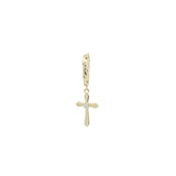 Mini créole dorée croix et zircons