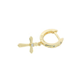Mini créole dorée croix et zircons
