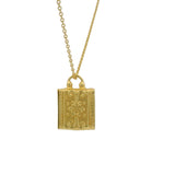 Collier doré boite Tabiz avec fleur 42 cm