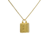 Golden necklace and lucky box
